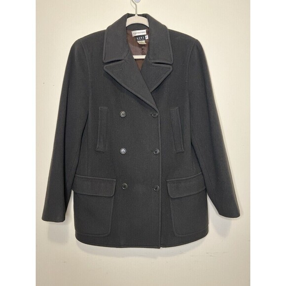 Michael Kors Vintage 90’s Double Breasted USA Made Wool Cashmere Pea Coat - Picture 1 of 11